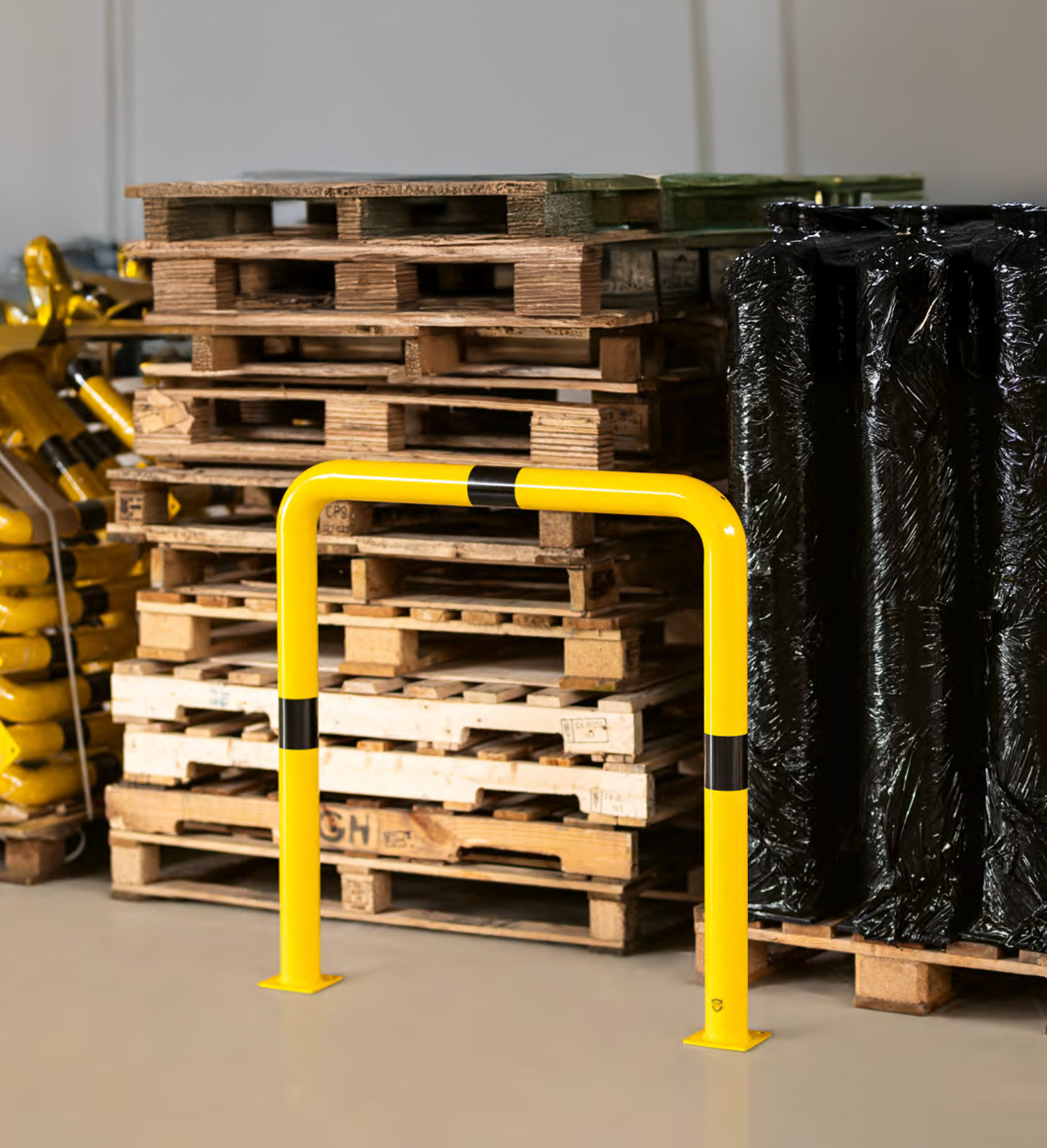 Stalowa odbojnica magazynowa rurowa